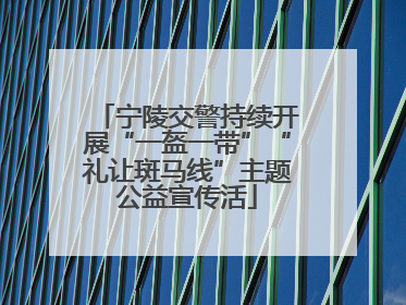 宁陵交警持续开展“一盔一带”“礼让斑马线”主题公益宣传活