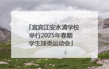 宜宾江安水清学校举行2025年春期学生球类运动会