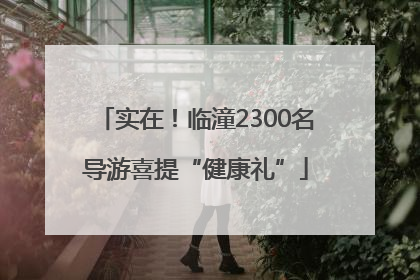 实在！临潼2300名导游喜提“健康礼”