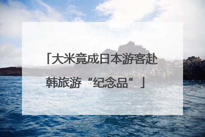 大米竟成日本游客赴韩旅游“纪念品”