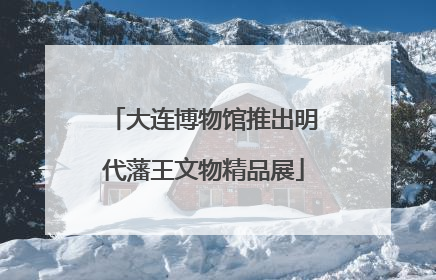 大连博物馆推出明代藩王文物精品展
