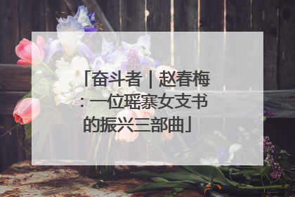 奋斗者｜赵春梅：一位瑶寨女支书的振兴三部曲