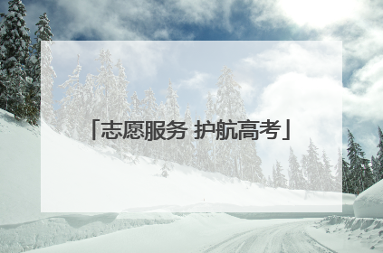 志愿服务 护航高考