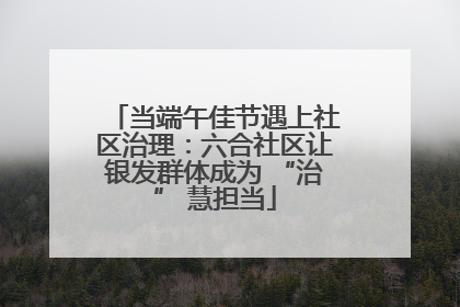 当端午佳节遇上社区治理：六合社区让银发群体成为 “治” 慧担当