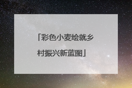 彩色小麦绘就乡村振兴新蓝图