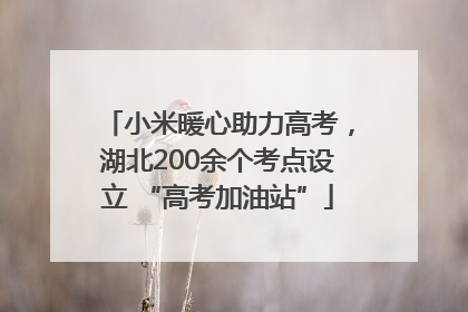 小米暖心助力高考，湖北200余个考点设立 “高考加油站”