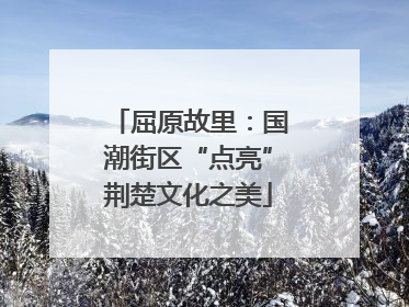 屈原故里：国潮街区“点亮”荆楚文化之美