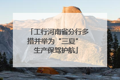 工行河南省分行多措并举为“三夏” 生产保驾护航