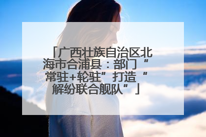 广西壮族自治区北海市合浦县：部门“常驻+轮驻”打造“解纷联合舰队”