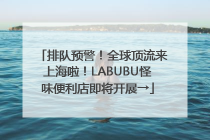 排队预警！全球顶流来上海啦！LABUBU怪味便利店即将开展→