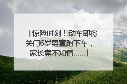 惊险时刻！动车即将关门6岁男童跑下车，家长竟不知情……