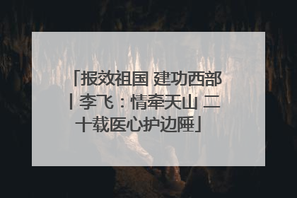 报效祖国 建功西部丨李飞：情牵天山 二十载医心护边陲