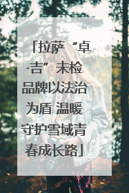拉萨“卓·吉”未检品牌以法治为盾 温暖守护雪域青春成长路