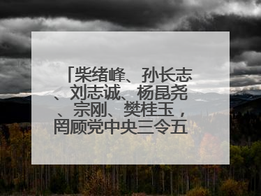 柴绪峰、孙长志、刘志诚、杨昆尧、宗刚、樊桂玉，罔顾党中央三令五申，不知敬畏、我行我素、肆意妄为！