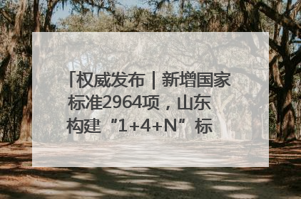 权威发布｜新增国家标准2964项，山东构建“1+4+N”标准化创新发展新格局