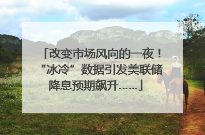 改变市场风向的一夜！“冰冷”数据引发美联储降息预期飙升……