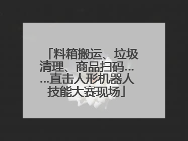料箱搬运、垃圾清理、商品扫码……直击人形机器人技能大赛现场