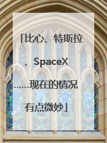 比心、特斯拉、SpaceX……现在的情况有点微妙