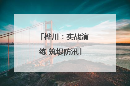 桦川：实战演练 筑堤防汛