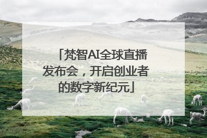 梵智AI全球直播发布会，开启创业者的数字新纪元