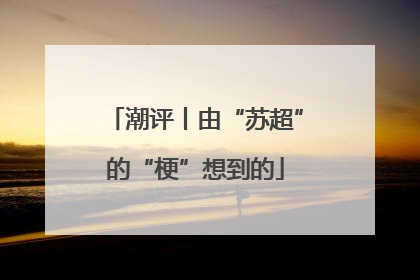 潮评丨由“苏超”的“梗”想到的