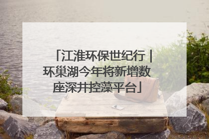 江淮环保世纪行｜环巢湖今年将新增数座深井控藻平台