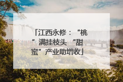 江西永修：“桃”满挂枝头 “甜蜜”产业助增收