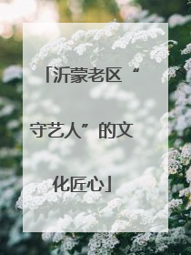沂蒙老区“守艺人”的文化匠心