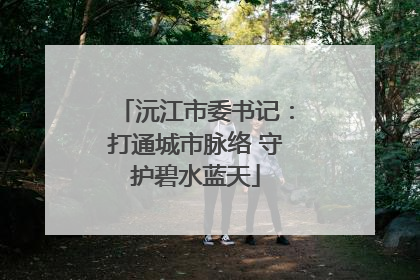 沅江市委书记：打通城市脉络 守护碧水蓝天