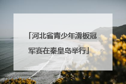 河北省青少年滑板冠军赛在秦皇岛举行