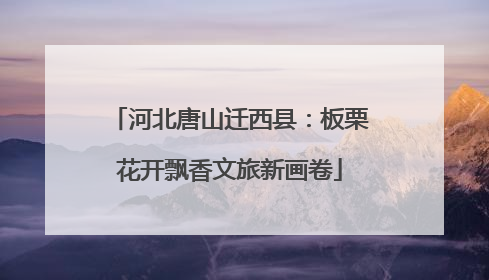 河北唐山迁西县：板栗花开飘香文旅新画卷