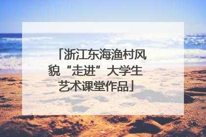 浙江东海渔村风貌“走进”大学生艺术课堂作品