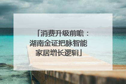 消费升级前瞻：湖南金证把脉智能家居增长逻辑