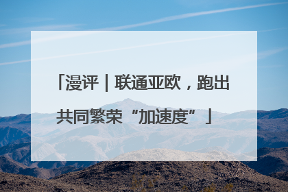 漫评｜联通亚欧，跑出共同繁荣“加速度”