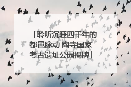 聆听沉睡四千年的都邑脉动 陶寺国家考古遗址公园揭牌