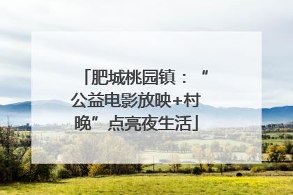 肥城桃园镇：“公益电影放映+村晚”点亮夜生活