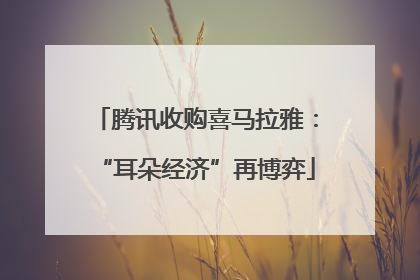 腾讯收购喜马拉雅：“耳朵经济”再博弈