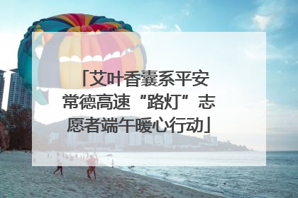 艾叶香囊系平安 常德高速“路灯”志愿者端午暖心行动