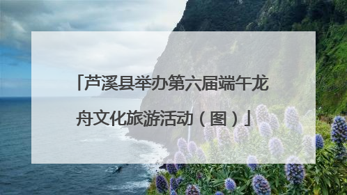 芦溪县举办第六届端午龙舟文化旅游活动（图）