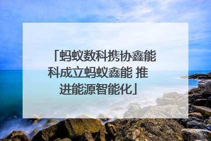 蚂蚁数科携协鑫能科成立蚂蚁鑫能 推进能源智能化