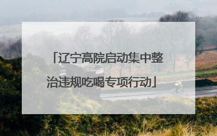 辽宁高院启动集中整治违规吃喝专项行动