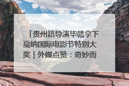 贵州籍导演毕赣拿下戛纳国际电影节特别大奖｜外媒点赞：奇妙而广阔的纯粹电影梦
