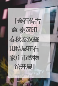 金石传古意 秦汉印春秋秦汉玺印特展在石家庄市博物馆开展