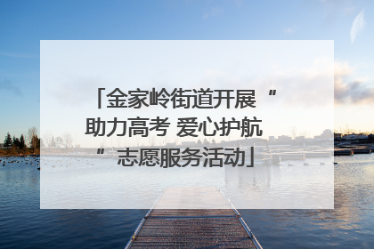 金家岭街道开展“助力高考 爱心护航”志愿服务活动