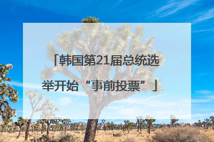 韩国第21届总统选举开始“事前投票”