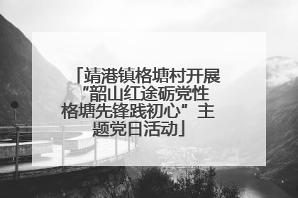靖港镇格塘村开展“韶山红途砺党性 格塘先锋践初心”主题党日活动