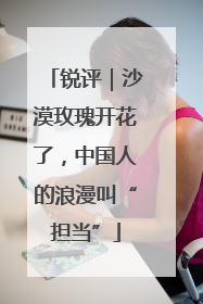 锐评｜沙漠玫瑰开花了，中国人的浪漫叫“担当”
