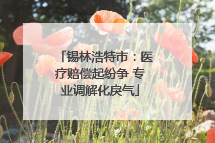 锡林浩特市：医疗赔偿起纷争 专业调解化戾气