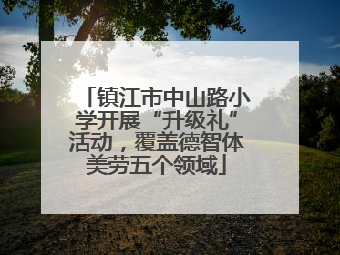 镇江市中山路小学开展“升级礼”活动，覆盖德智体美劳五个领域