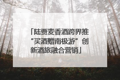 陆贾麦香酒跨界推“买酒赠南极游”创新酒旅融合营销